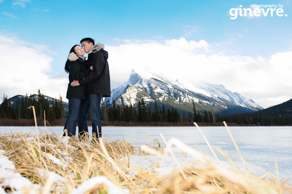 Banff engagement portrait