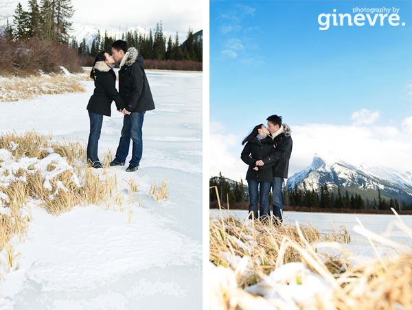 Banff engagement portrait