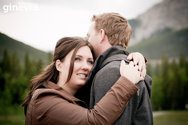 Canmore engagement photo