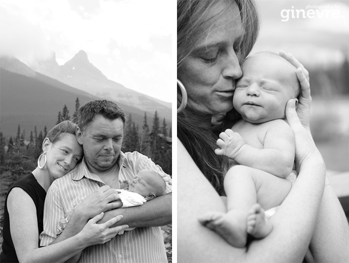 Canmore newborn photography
