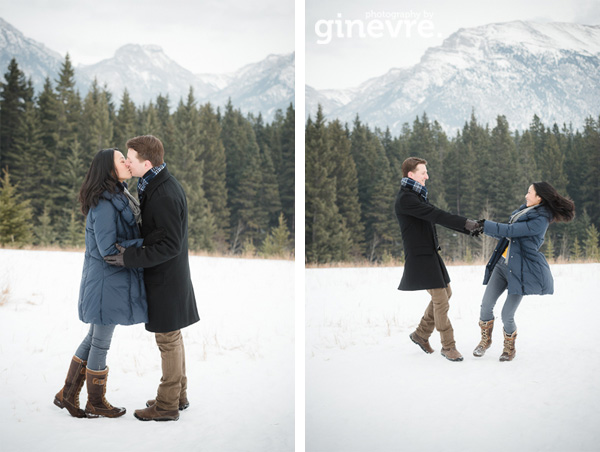 Canmore engagement photography by Ginevre
