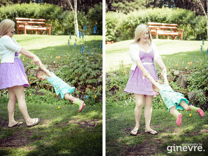 Banff family portraits mother daughter