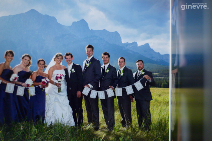 Canmore wedding album Queensberry studio sample