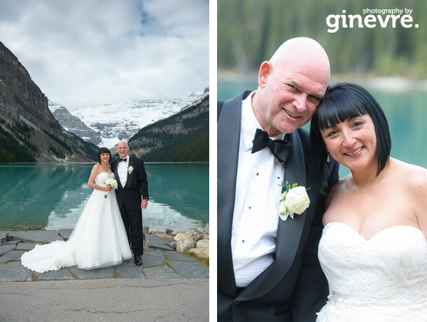 Wedding photos at Lake Louise