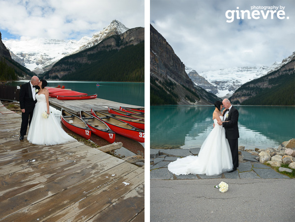 Wedding photos at Lake Louise