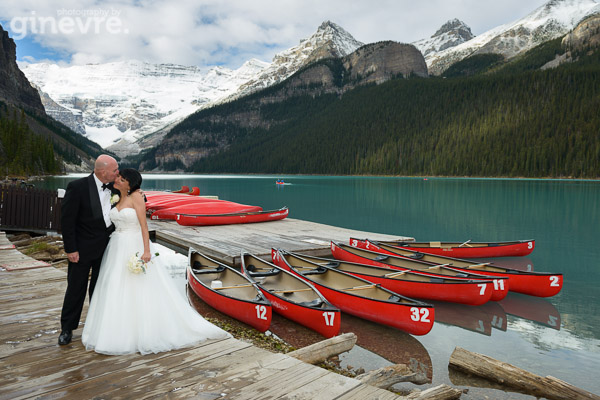Wedding photos at Lake Louise