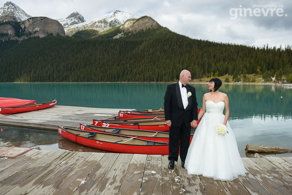 Wedding photos at Lake Louise