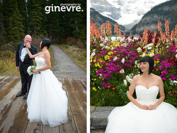 Wedding photos at Lake Louise