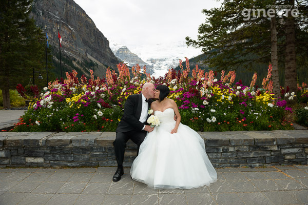 Wedding photos at Lake Louise