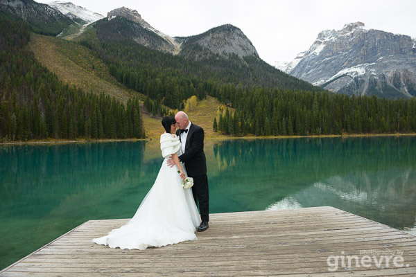 Wedding photos at Emerald Lake