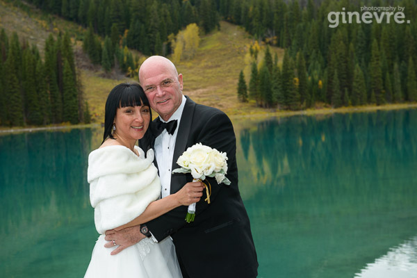 Wedding photos at Emerald Lake