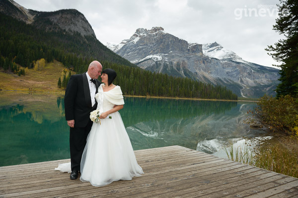 Wedding photos at Emerald Lake