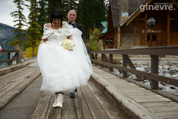 Wedding photos at Emerald Lake