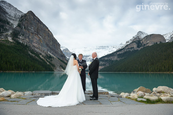 Wedding photos at Lake Louise